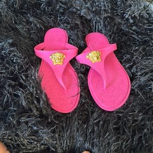 Pink Versace sandals size 40 1/2